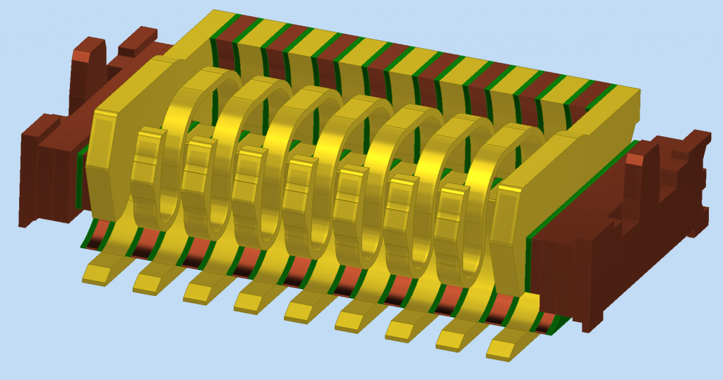 9 pad probe block CAD model