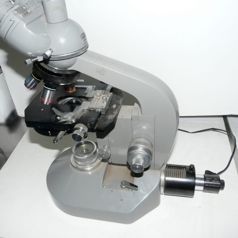 Olympus FH microscope with Nanodyne illuminator